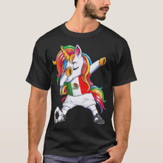 Dab Unicorn Meico Football Soccer Jersey Meican Fl T-Shirt