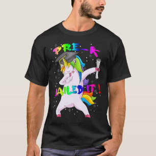 Dab Unicorn Pre-K Graduierungskappe nagelte es für T-Shirt