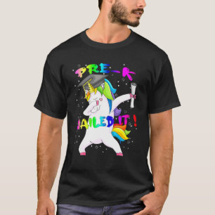 Dab Unicorn Pre-K Graduierungskappe nagelte es für T-Shirt