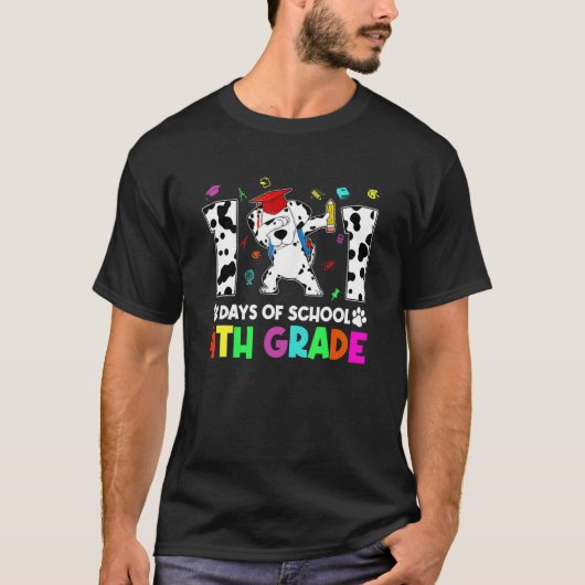 Dabbing 101 Days School 4TH Grade Student Teacher  T-Shirt (Vorderseite)