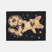 Dabbing 67 French Bulldog 67 Dog Funny Six Seven M Fleecedecke (Vorderseite (Horizontal))