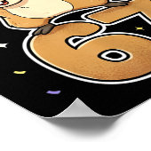 Dabbing 67 Squirrel 67 Funny Six Seven Gen Z Slang Poster (Ecke)