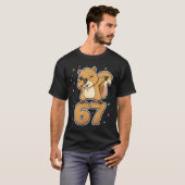 Dabbing 67 Squirrel 67 Funny Six Seven Gen Z Slang T-Shirt (Vorne ganz)