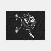 Dabbing 8 Ball Billiard Funny Ol Player Dab Dab Ta Fleecedecke (Vorderseite (Horizontal))