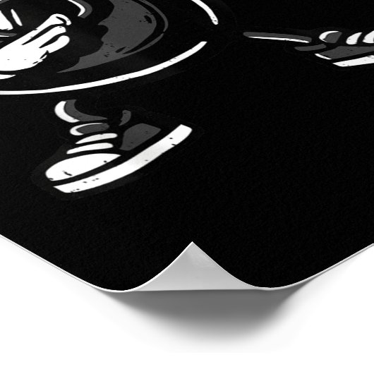 Dabbing 8 Ball Billiard Funny Ol Player Dab Dab Ta Poster (Ecke)