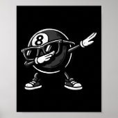 Dabbing 8 Ball Billiard Funny Ol Player Dab Dab Ta Poster (Vorne)