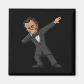 Dabbing Abraham Lincoln 4. Juli Abe Dab Boys G Magnet (Vorne)