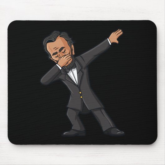 Dabbing Abraham Lincoln 4. Juli Abe Dab Boys G Mousepad (Vorne)