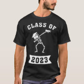 Dabbing Abschluss Class 2023 Skeleton Dab School T-Shirt (Vorderseite)