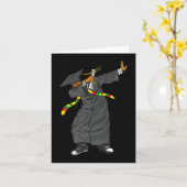 Dabbing Abschluss Class of 2024 Black History Mon Karte (Gelbe Blume)