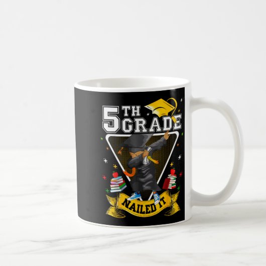 Dabbing-Abschluss Junge 5. Klasse hat es drauf Kla Kaffeetasse (Rechts)