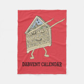 Dabbing Adventskalender Funny Christlich Religious Fleecedecke (Vorderseite)
