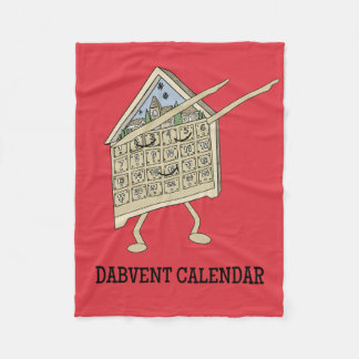 Dabbing Adventskalender Funny Christlich Religious Fleecedecke