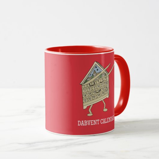 Dabbing Adventskalender Funny Christlich Religious Tasse (VorderseiteRechts)