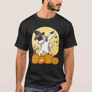 Dabbing Akita Dab Dance Funny Hund Halloween Gesch T-Shirt