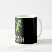 Dabbing Alien Area 51 Ufo Space Außerirdischen Fun Kaffeetasse (VorderseiteRechts)