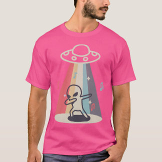 Dabbing Alien Shirt Ufo Entführung Shirt Retro Ali