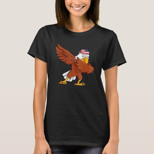 Dabbing American Bald Adler 4. Juli Dab Boys G T-Shirt (Vorderseite)
