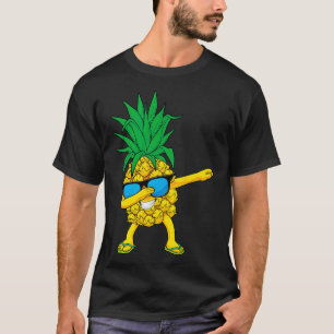 Dabbing Ananas Dab Sonnenbrille Aloha Beaches Haw T-Shirt