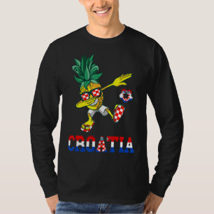 Dabbing Ananas Kroatien Flagge Kroatien Hrvatska S T-Shirt