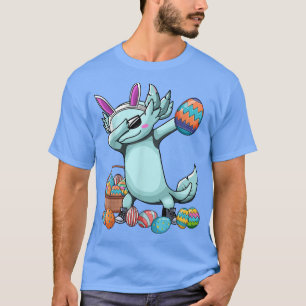 Dabbing Aolotl Ostertag Eier Dab Boys Girls Kind T-Shirt