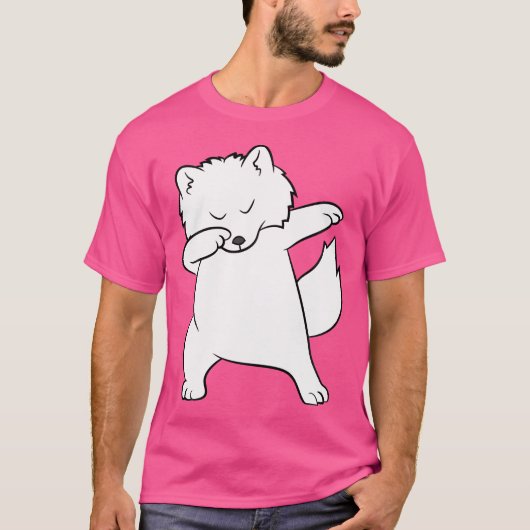 Dabbing Arctic Fox Niedlich Arctic Fox T-Shirt (Vorderseite)