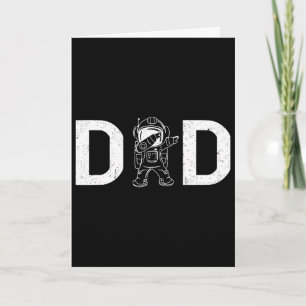 Dabbing Astronaut Daddy Papa Außerirdischer Planet Karte
