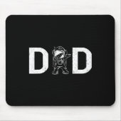 Dabbing Astronaut Daddy Vater Weltraumfett Mousepad (Vorne)