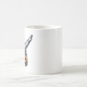 Dabbing Astronaut Halloween Cowboy Kürbislaterne Kaffeetasse (Mittel)