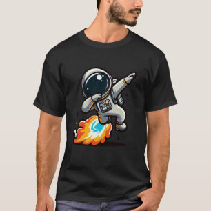 Dabbing Astronaut mit Jetpack Lustiges Design für T-Shirt