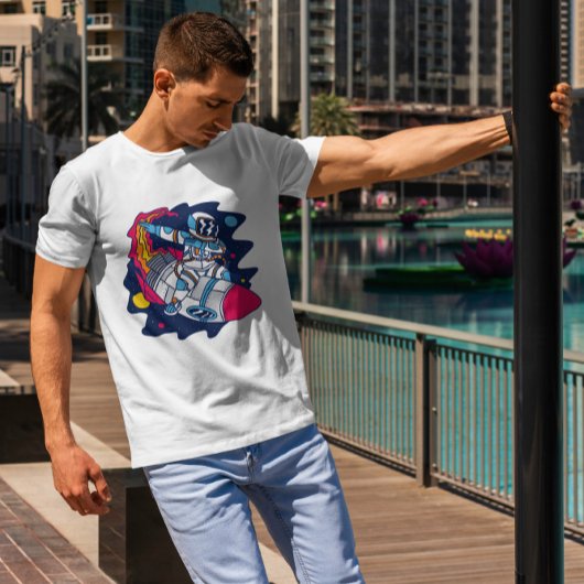 Dabbing Astronaut Space T-Shirt