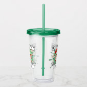 Dabbing Auf dem ganzen Weg Funny Gingerbrot Weihna Acryltrinkbecher (Rechts)