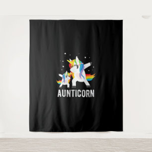 Dabbing Aunticorn, Funny Unicorn T-Shirt für Aun Wandteppich