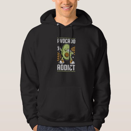 Dabbing Avocado Addict Hoodie (Vorderseite)