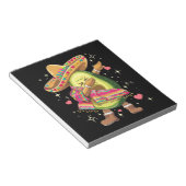 Dabbing Avocado Cinco De Mayo Funny Mexican Poncho Notizblock (angewinkelt)