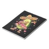 Dabbing Avocado Cinco De Mayo Funny Mexican Poncho Notizblock (Rotiert)