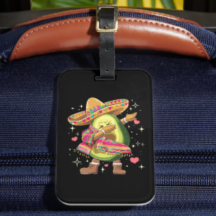 Dabbing Avocado Cinco De Mayo Lustiger Mexikanisch Gepäckanhänger