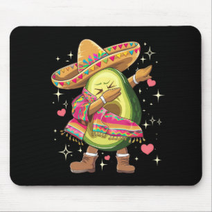 Dabbing Avocado Cinco De Mayo Lustiger Mexikanisch Mousepad