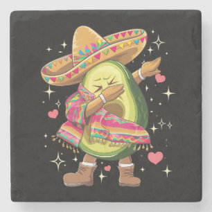 Dabbing Avocado Cinco De Mayo Lustiger Mexikanisch Steinuntersetzer