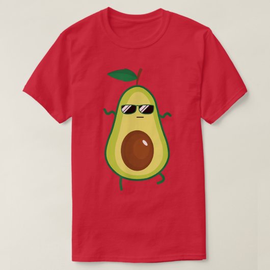 Dabbing Avocado Funny Vegan Food Lover T-Shirt Kin (Design vorne)