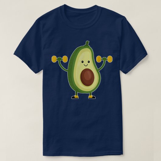 Dabbing Avocado Funny Vegan Food Lover T-Shirt Kin (Design vorne)