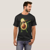 Dabbing Avocado Funny Vegan Vegetarian Food Lover T-Shirt (Vorne ganz)