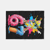 Dabbing Banana 67 Ice Cream Drip Funny Six Seven M Fleecedecke (Vorderseite (Horizontal))