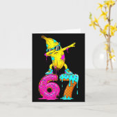 Dabbing Banana 67 Ice Cream Drip Funny Six Seven M Karte (Gelbe Blume)