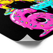 Dabbing Banana 67 Ice Cream Drip Funny Six Seven M Poster (Ecke)