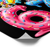 Dabbing Banana 67 Ice Cream Drip Funny Six Seven M Poster (Ecke)