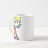 Dabbing Banana Bruh Ice Cream Drip Banana Youth Bo Kaffeetasse (Vorderseite Links)