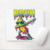 Dabbing Banana Bruh Ice Cream Drip Banana Youth Bo Mousepad (Mit Mouse)