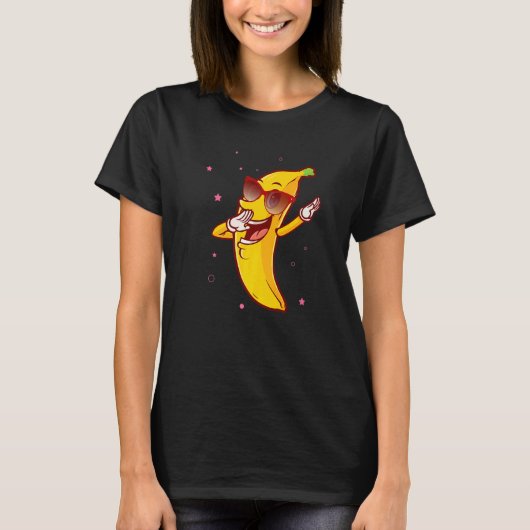 Dabbing Banana Cute Banana Dabbing Dab T-Shirt (Vorderseite)