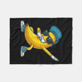 Dabbing Banana Lazy Halloween Pretend Im Banana Co Fleecedecke (Vorderseite (Horizontal))
